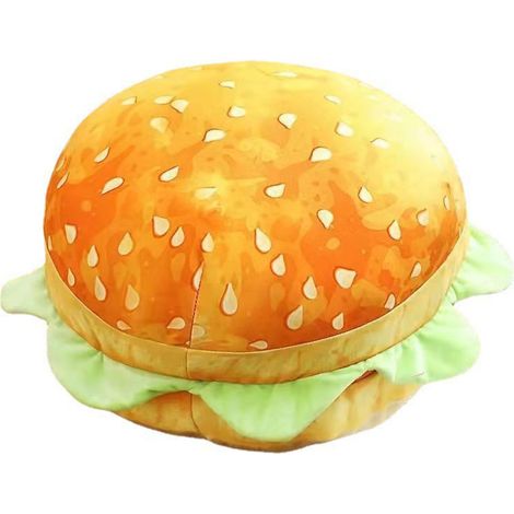 Coussin Hamburger Multi-usages en peluche et coton PP pour le dos, idéal comme cadeau d'anniversaire ou de Saint-Valentin (1/4)