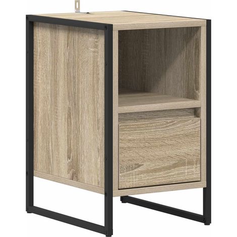Maison Exclusive - Comodino Sonoma 39,5 x 30 x 50 cm Legno multistrato