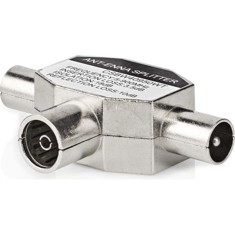 Adaptador Coaxial  2x Iec Coaxial Macho - Iec