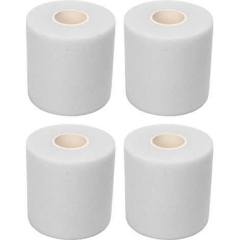 Lot de 4 bandes de sport PU mousse élastique respirante pour fitness football blanc (1/5)