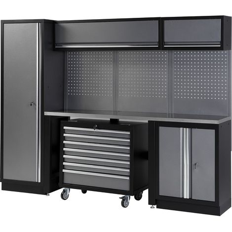 CONJUNTO MODULAR 4 MOD. BASE ACERO INOX