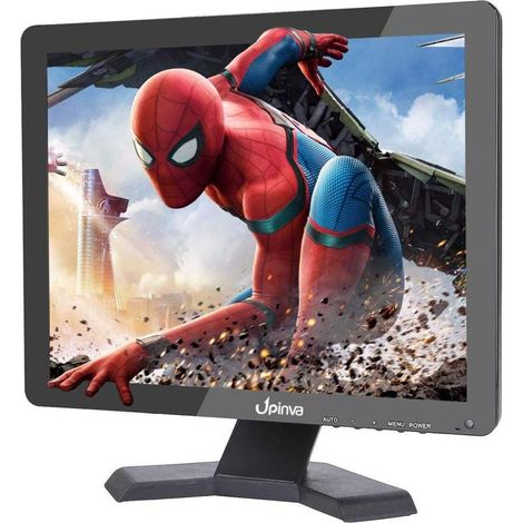 Moniteur CCTV 15" - Écran de sécurité - Caméra de sécurité multifonction HDMI AV BNC VGA - Entrée USB - Écran d'ordinateur - Résolution 1024 x 768 (1/5)