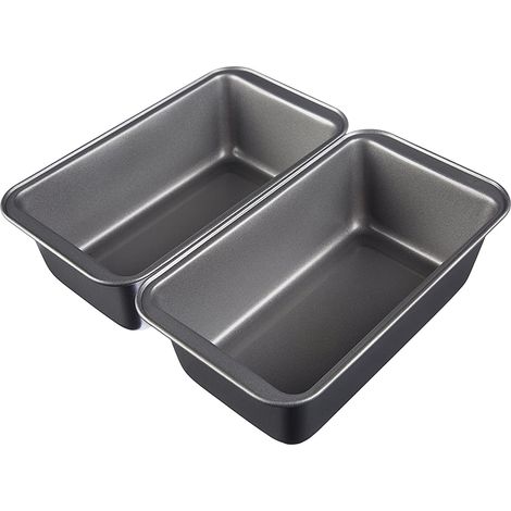 2 non-stick loaf pans, rectangular cake tins, special baking tray for oven