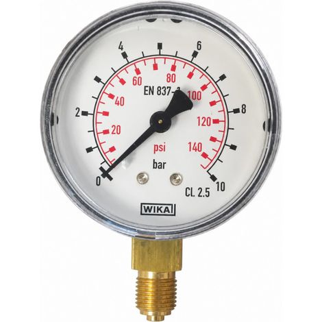 Trockenmanometer D.63 Radial von 0 bis 10 bar