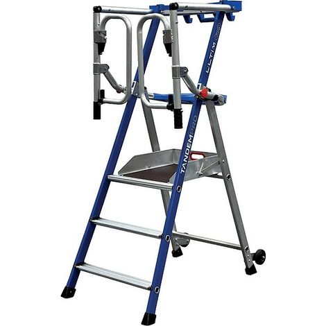 Plate-forme individuelle hauteur de travail fixe F6 Ultim, haut. plancher 1,45 m, haut. travail maxi 3,45 m, 6 marches - DUARIB