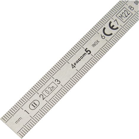 FACOM Righello in acciaio inossidabile flessibile a 2 facce 200mm DELA.1051.200