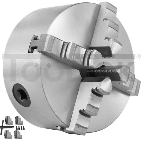 MANDRINO AUTOCENTRANTE TORNIO GRIFFE 4+4Ø80mm GANASCE PRECISIONE (1/5)