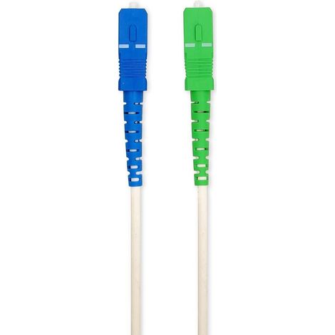Nedis Glasfaser-Netzwerkkabel / SMF (Single Mode Phase) / SC/APC / SC/UPC / 100 Gbps / 2.00 m / Weiss / Box