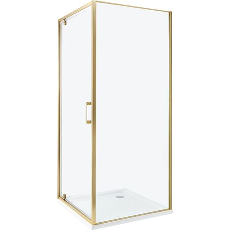 Shower Enclosure DARLI 800 x 800 x 1850 mm Gold