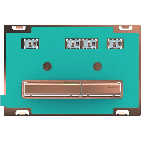 Placca Geberit Sigma50 Square Personalizzabile / Oro Rosso Doppio Tasto 115.670.00.2 Oro Rosso (1/3)