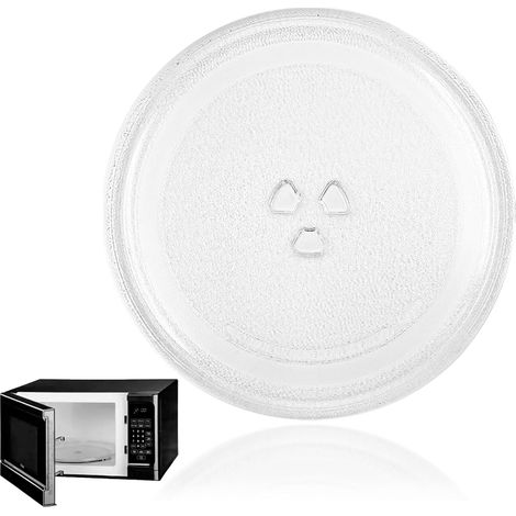 Plateau Micro Onde Universel 24,5 cm Assiette en Verre Plateau Tournant de Rechange pour Micro-onde (1/5)