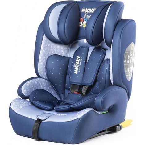 Seggiolino Auto Bambini Disney Mickey Mouse, senza BPA, con sistema ISOFIX e SIPS, lavabile e riutilizzabile (1/5)