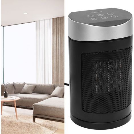 【Función de calefacción adicional】 Elemento calefactor PTC de 1500 W, oscilación de 70°, rápido y silencioso, con control remoto, 220 V para uso en oficina y hogar. (1/5)