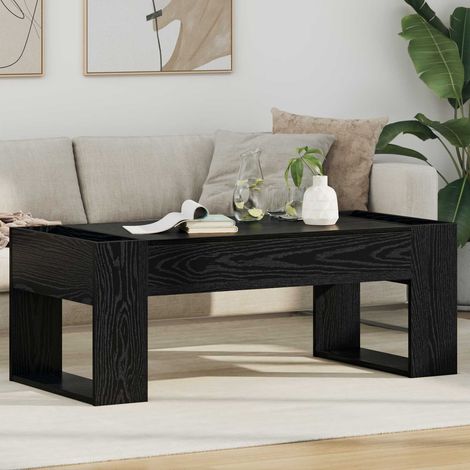 Couchtisch Schwarz Eichen-Optik 110 x 50 x 41 cm Holzwerkstoff