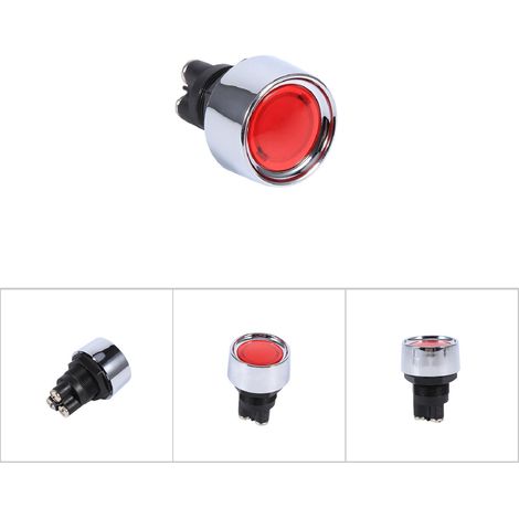 Bouton de démarrage moteur 12V 50A multifonction avec voyant rouge pour véhicule (1/5)