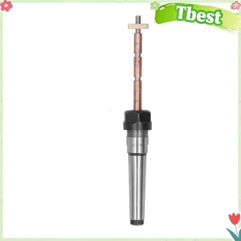 Mandrin de Stylo à Bois, Accessoires de en Acier Inoxydable à Tige Conique Morse No 2 avec Lisse, pour à Bois (1/4)