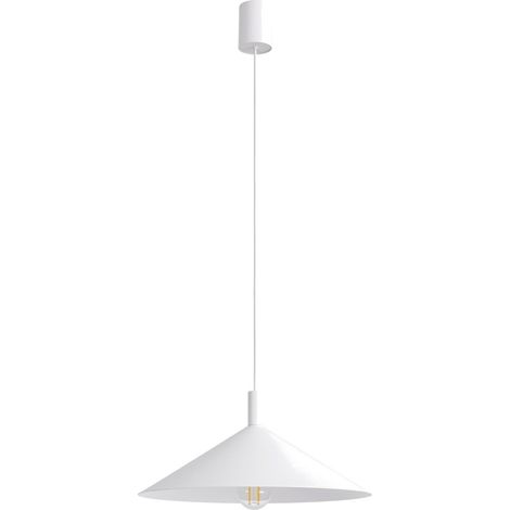 Lámparas colgantes NOX blanco acero 1xE27 40cm Sollux (1/2)