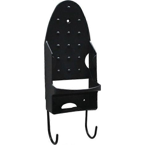 Support mural pour table à repasser électrique - Étagère de salle de bain - Largeur maximale : 12,7 cm (5 pouces) - Noir (1/4)