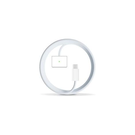 140-W-USB-C-Magnetladegerät für MacBook Air/Pro, PD-Schnellladung, Magnetanschluss der 3. Generation, 2 m langes, geflochtenes Kabel, ideal für Reisen, Himmelblau (1/5)