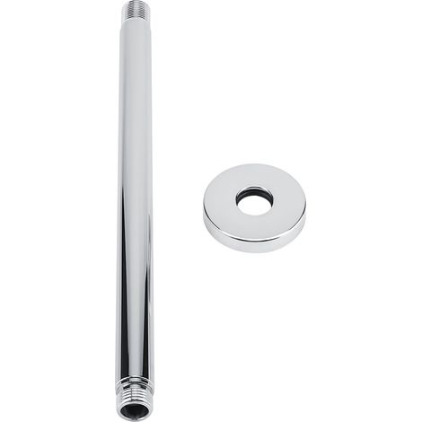 Support mural pour tuyau de douche rond en acier inoxydable Zoternen pour pommeau de douche de salle de bain (30 cm)