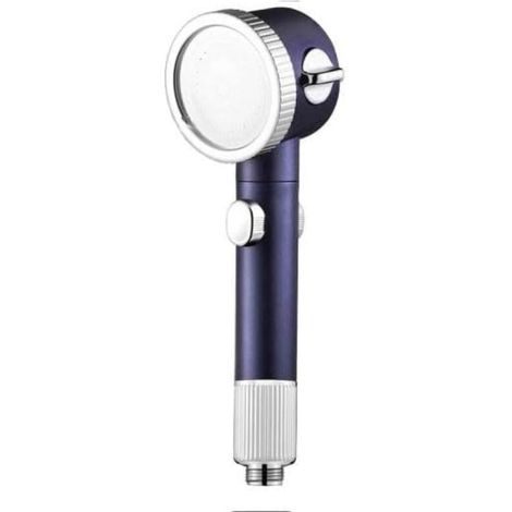 Douchette à main à trois jets – Violette – Butée de buse intégrée – Support électroplaqué (1/5)