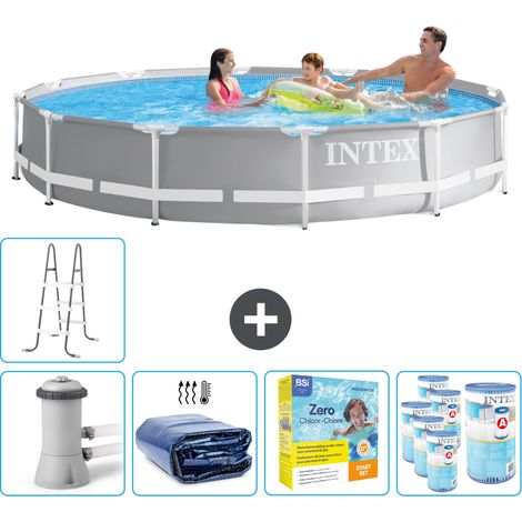 Intex Piscine Prism Frame Ronde - 366x76 cm - 6-pièces SCB27 (1/5)