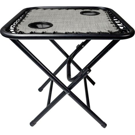 Aga Campingtisch MR57TB – Klapptisch 50x50x50 cm mit 2 Getränkehaltern – faltbar, stabil & wetterfest – kompakt für Camping & Reisen