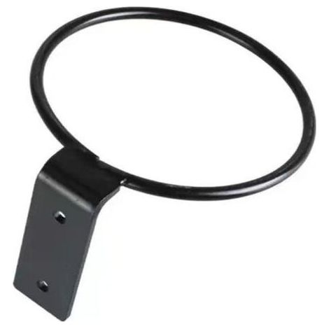 Support mural pour pot de fleurs en fer, diamètre 18 cm, non pliable, noir, adapté au balcon, au jardin ou à la maison, 1 pièce (1/5)