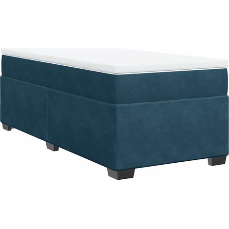 Maison Exclusive - Cama box spring con colchón terciopelo azul os (1/5)