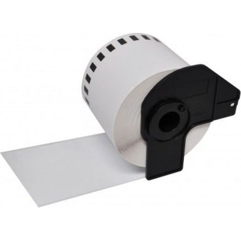 Étiquettes Thermiques - Papier Thermique Blanc 62 mm x 15,24 m - Compatible Imprimantes Étiquettes QL-800 QL-810W QL-820NW QL-820NWB - 1 Rouleau