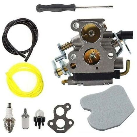 Carburateur avec Tournevis de Réglag Filtre à Air pour Husqvarna 235 235E 236 236E 240 240E C1T-W33 4 Zama Trononneuse Remplace 574719402 545072601