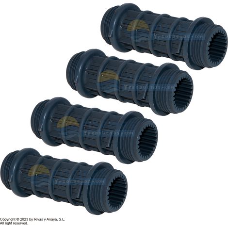Rallonge crépine 1" - 100 mm. AstralPool pack de 2 unités (1/2)