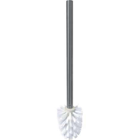 Sapho X-STEEL - Escobilla de WC de repuesto con mango, acero inoxidable cepillado NDX311