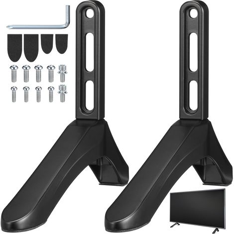 Support TV Base Triangulaire Stable et Antichute en Alliage D'aluminium for pour Remplacer Un Pied Cassé pour Téléviseurs Jusqu'à 45kg Un Pied Cassé (1/5)