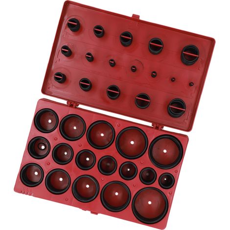 Kit 419 pièces joints toriques caoutchouc 32 tailles thermorésistant anti-corrosion assortiment rondelles joints pour voiture (1/5)