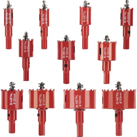 11-teiliges Lochsägen-Set – 16–53 mm, M42 Hochleistungs-Bimetallbohrer (1/5)
