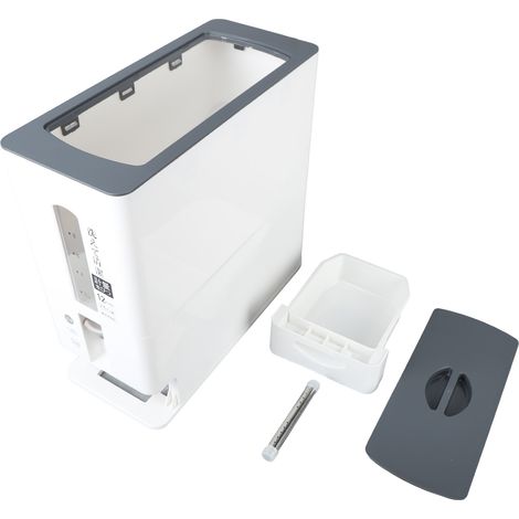 Bac de stockage automatique de riz 12kg, Type tiroir, distributeur Intelligent mesurable, seau pour haricots, grains, céréales, blanc