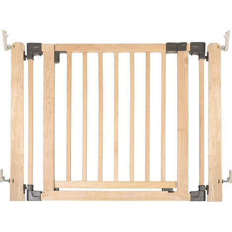 Safetots Wooden Multi Panel Room Divider, up to 96cm, Natural Wood, 76cm Tall, Flexible Room Divider for Baby and Toddler