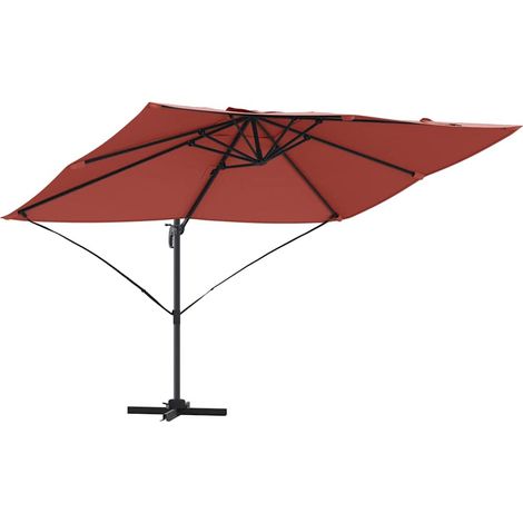 Parasol Terre cuite 351 x 250 x 260 cm Polyester et Aluminium