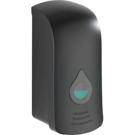 Distributeur de savon et de liquide de désinfection RANERA, noir, 740 ml, Wenko (1/7)