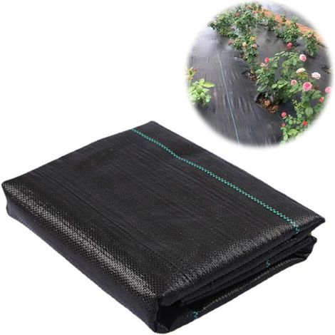 Toile anti-mauvaises herbes, toile anti-mauvaises herbes pour allées de jardin et aménagement paysager, 70 g/m², 2 x 5 m (1/5)