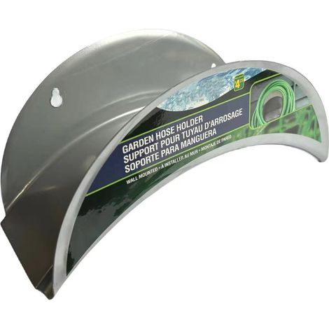 Support mural métallique pour tuyau d'arrosage, porte-tuyau pour outils de jardin, support de tuyau (1/2)