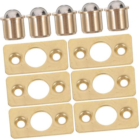 6 Ensembles Loquets à Bille pour Porte de Meuble Loqueteaux de Tension Laiton Accessoires Polyvalents pour Caisson Cuisine et Meubles Installation Facile Fermeture Sécurisée (1/5)