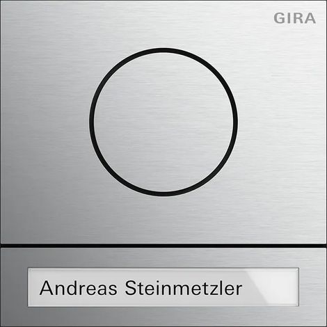 Gira Modulo posto esterno System 106 Alluminio [5565926], 5565 926