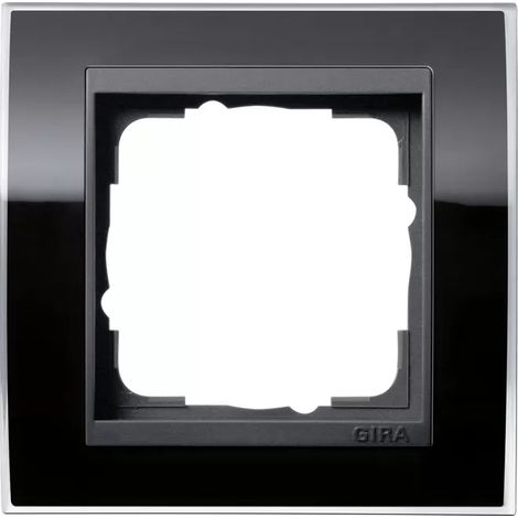 Gira Abdeckrahmen 1fach klar schwarz 0211738 (1/2)