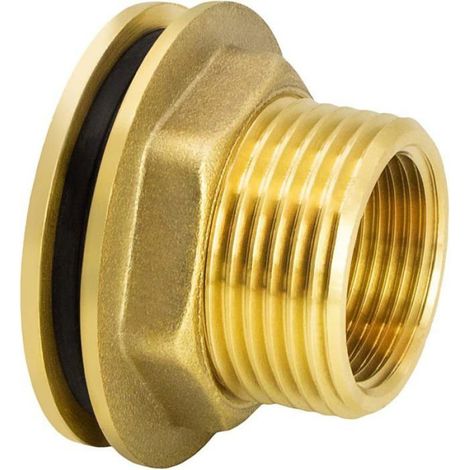 1 Manchon Laiton, Filetage Intérieur 24mm, Extérieur 33mm, pour Fût Eau Pluie (1/5)
