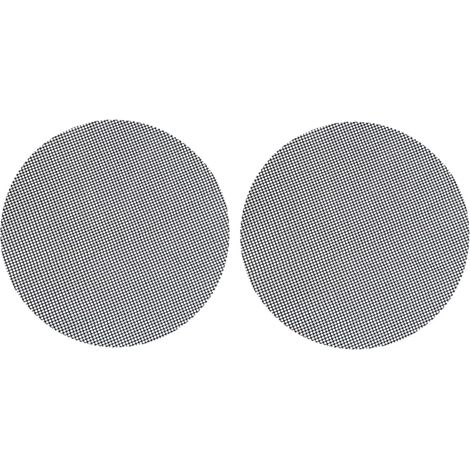 2 Feuilles Coussinets De Gril Tapis De Séchage De Vaisselle Tapis De Cuisson Friteuse à Air Tapis De Cuisine Tapis De Gril Circulaire Mini-moules à Mini-micro- Black'-'- (1/5)