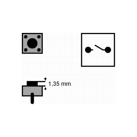 Bouton-poussoir tactile 6x6mm Longueur 5mm 2 broches Sw072-0260