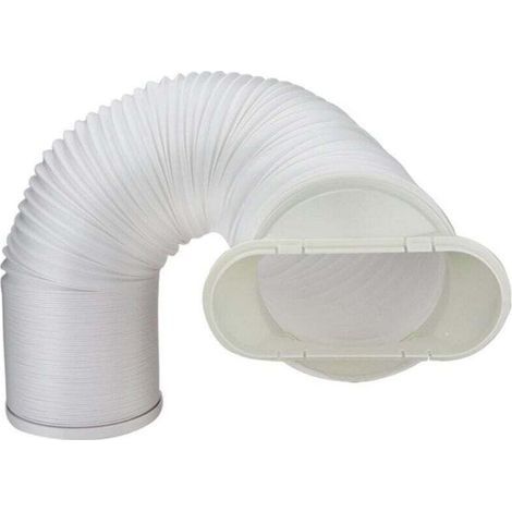Tuyau d'évacuation flexible pour climatiseur mobile sèche-linge et hotte aspirante (1/4)