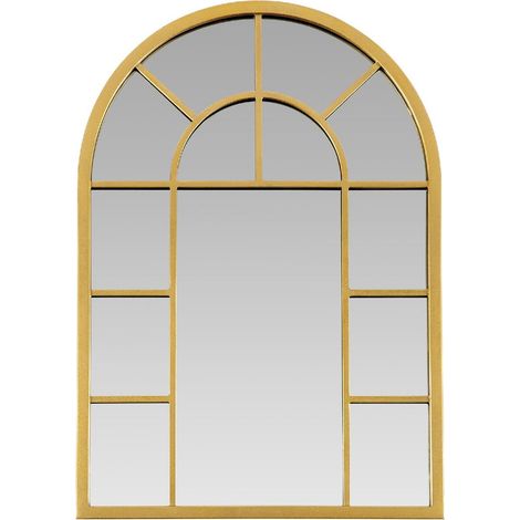 ANDREA HOUSE AX21562 Espejo Pared Arco Metal Dorado 80x56x2.5 CM - ref: AX21562